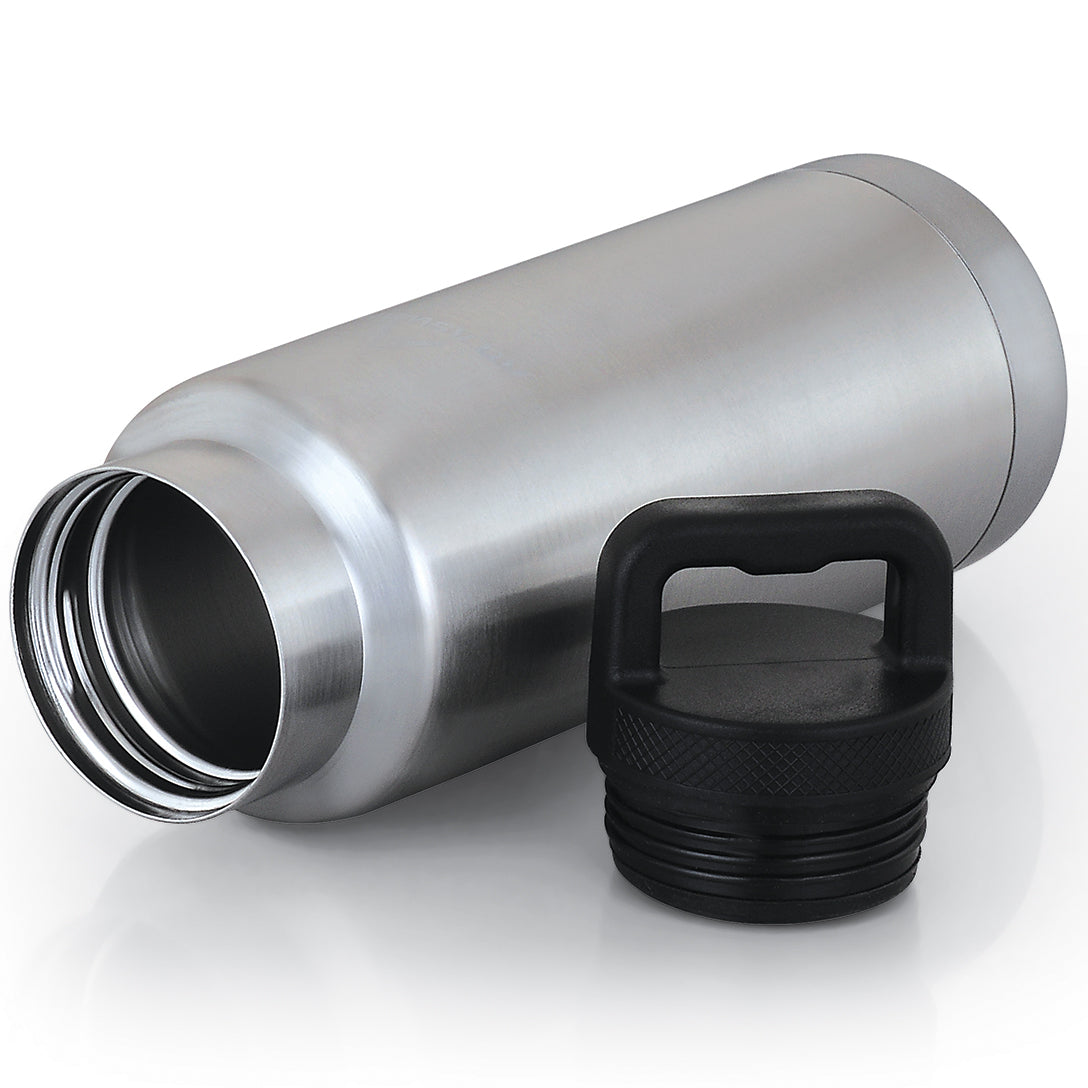 Stainless Steel Handle Flask - Grey