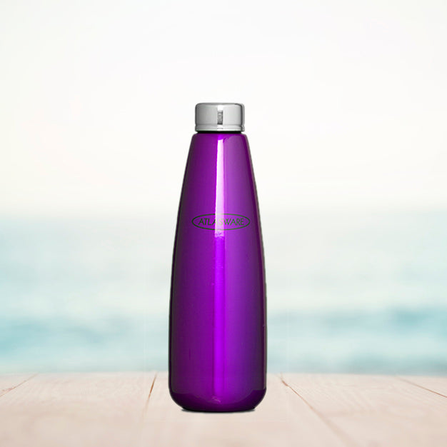 Stainless Steel Fridge Bottle - Purple