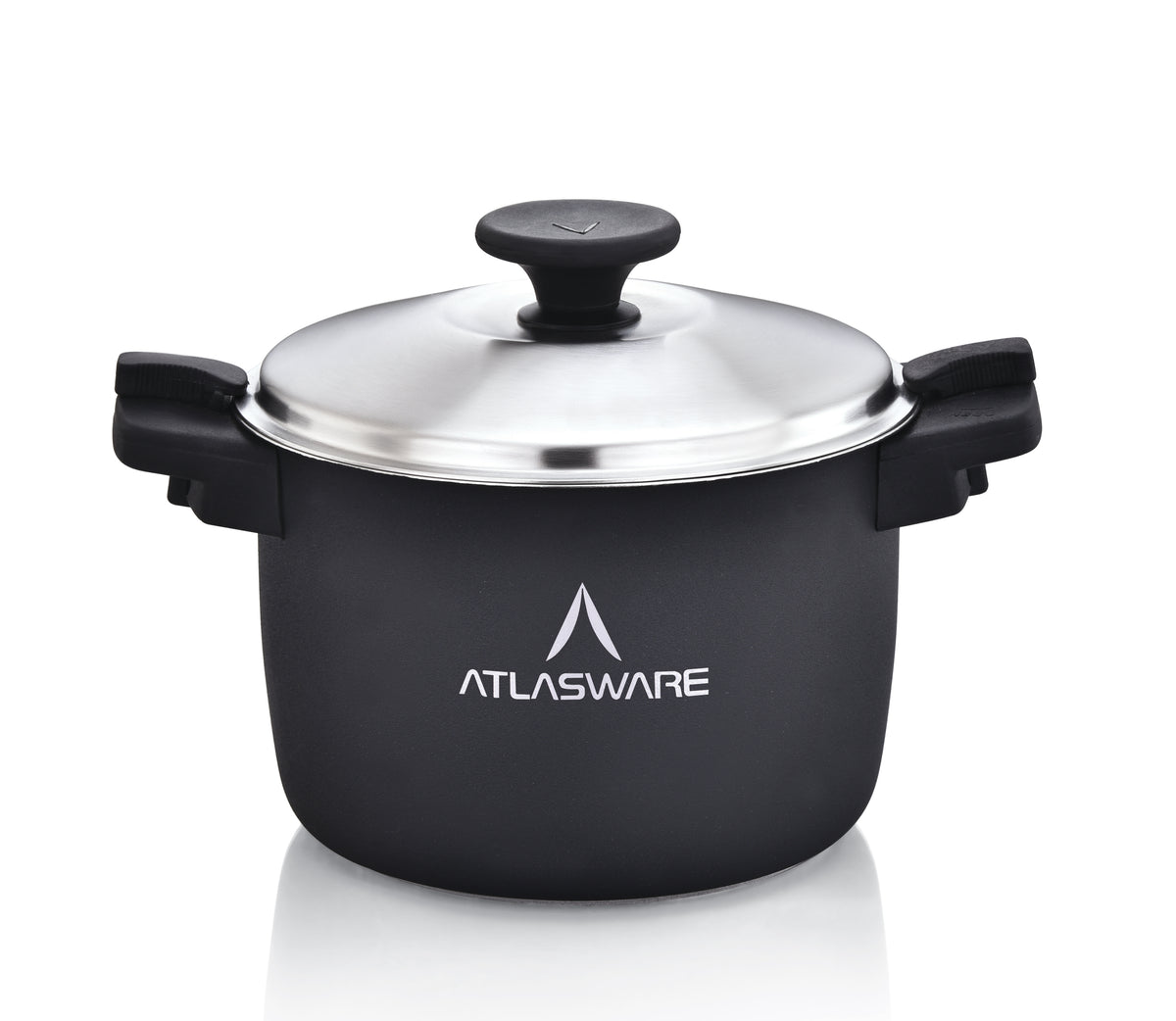 Stainless Steel Hot and Cold Casserole - Black