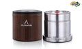 Atlasware Stainless Steel Wood Finish Insulated Lunch box 725ml (2 Container) Tiffin Box