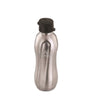 Stainless Steel Twister Water Bottle - Steel Finish