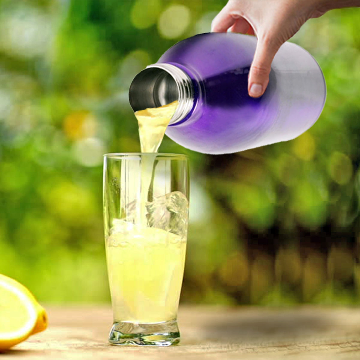 Stainless Steel Vacuum Bottle - Purple